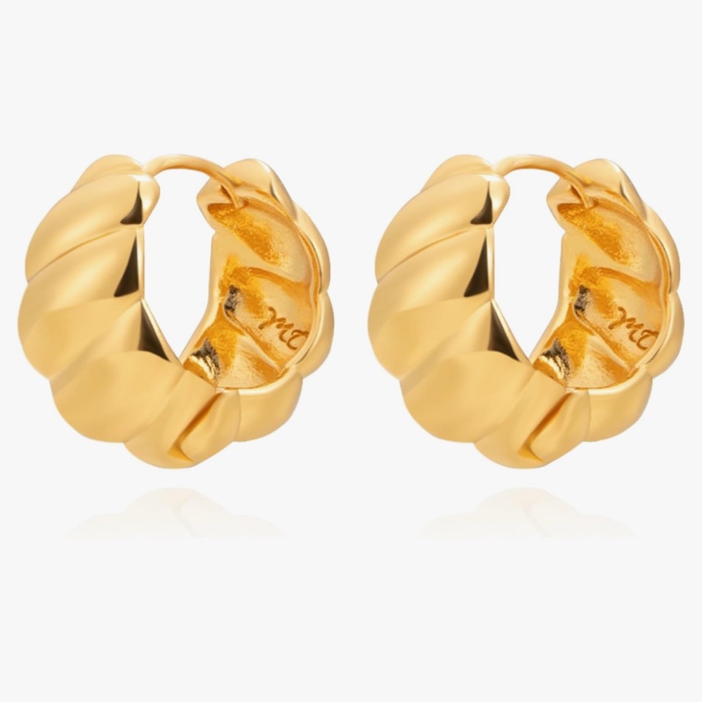 Earrings  14K Gold Plated Hoop Earing